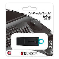 Флешка KINGSTON DataTraveler Exodia 64 GB USB 3.2 Onyx Black