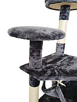 Кігтеточка, будиночок, дряпка для кішок Avko CatTree 1222 Grey, фото 5