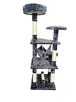 Кігтеточка, будиночок, дряпка для кішок Avko CatTree 1222 Grey, фото 6