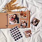 Альбом для фотографій дерев'яний/ фотоальбом на подарунок  /  крафтбук "пара", фото 4