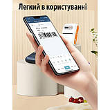 Портативний 2" термопринтер 20-57мм Bluetooth Ukrmark DP26WT білий, фото 7