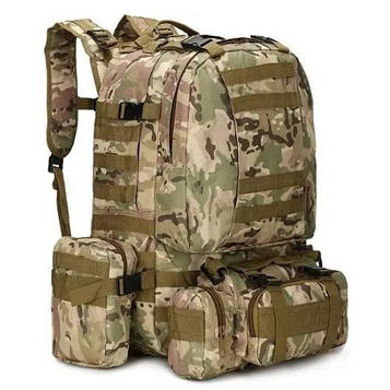 Тактичний похідний рюкзак на 56 л D3-GGL-405 Мультикам.PeremogaUA
