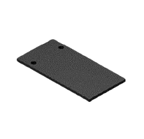 Заглушка для врізного треку (до врізного треку 48V в гіпсокартон 12.5 мм)