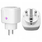 Комплект 2шт Розумна WiFi розетка 20А, Tuya Smart 4400Вт, Біла / Смарт розетка з лічильником електроенергії, фото 8