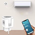 Розумна WiFi розетка Tuya Smart + Подарунок Cмарт вайфай реле / Смарт розетка з лічильником електроенергії, фото 7