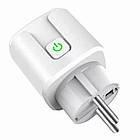 Розумна WiFi розетка Tuya Smart + Подарунок Cмарт вайфай реле / Смарт розетка з лічильником електроенергії, фото 5