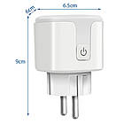 Розумна WiFi розетка Tuya Smart + Подарунок Cмарт вайфай реле / Смарт розетка з лічильником електроенергії, фото 9