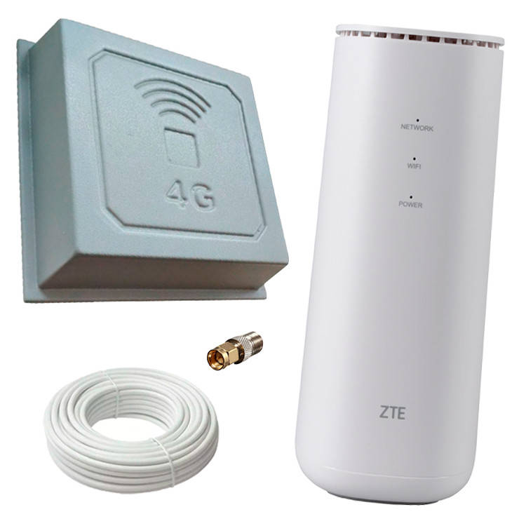 4G Інтернет + Wi-Fi 6 (роутер ZTE MF289F + Антена 17 км), фото 1