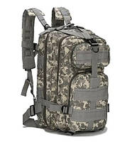 Тактический походный рюкзак на 25 л D3-GGL-106 Серый пиксель.PeremogaUA