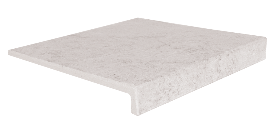 Клінкерна сходинка пряма з капіносом Gresmanc Evolution White Stone