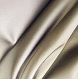 Відріз 0,9м Костюмний котон атласний репс сіро-бежевий, фото 4