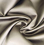 Відріз 0,9м Костюмний котон атласний репс сіро-бежевий, фото 3