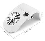 Настільна манікюрна витяжка з регулятором потужності 858-9, 80 Вт., фото 6