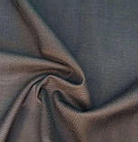 Костюмна вовна стрейч темно коричнева, фото 3