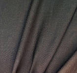 Костюмна вовна стрейч темно коричнева, фото 4