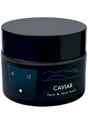 Маска для обличчя та шиї з екстрактом чорної ікри ED Cosmetic Caviar Face&Neck Mask 50 мл