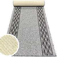 67 см, доріжка на гумовій основі, петельний ворс, сірий колір, на підлогу. Timzo Promenade 778