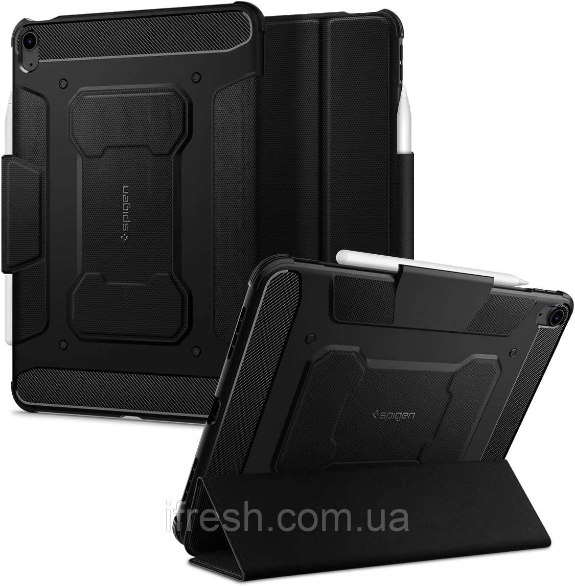 Чохол Spigen для iPad Air 10.9" (2022 / 2020) - Rugged Armor Pro, Black (ACS02054)