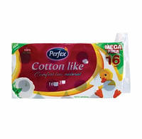 Туалетний папір PERFEX Cotton Like 3 шари 16шт (8606110850522)