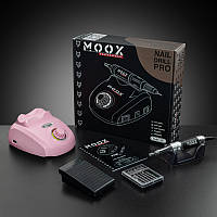 Фрезер Moox Professional X105 на 45 000 об./мин. и 65W. для маникюра и педикюра (Розовый)