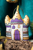 Сувенір текстильний ванільний ароматизований "Замок" ручної роботи, handmade прикраси