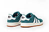 Adidas Campus 00S Grey Black чоловічі жіночі кросівки кеди Адідас Кампус зелені з білим замш весна осінь, фото 9
