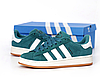 Adidas Campus 00S Grey Black чоловічі жіночі кросівки кеди Адідас Кампус зелені з білим замш весна осінь, фото 2