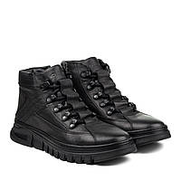 Ботинки мужские кожаные черные на молнии Komcero 44