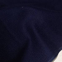 Ткань костюмная фланель тонкая синяя лоскут
