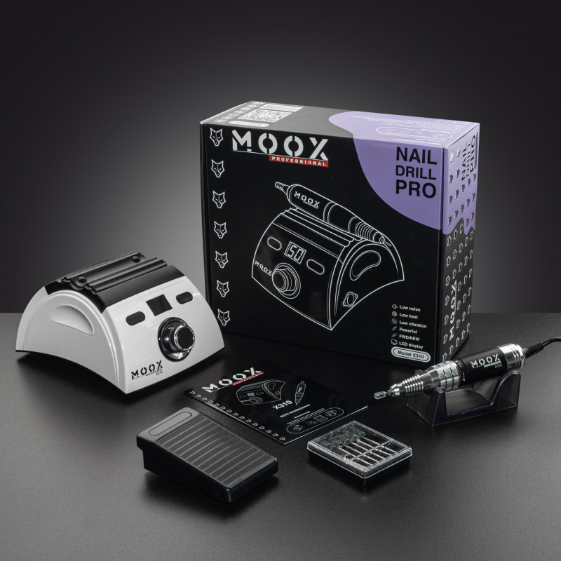 Фрезер Moox Professional X310 на 50 000 об/хв. та 70W. для манікюру та педикюру (Білий), фото 1