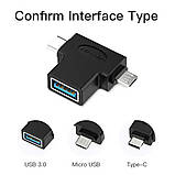 Адаптер Vention OTG Adapter Black For Android (CDIB0), фото 3