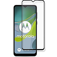 Захисне скло для Motorola E13 захисне скло 5д HQ на телефон моторола е13 чорне hqg