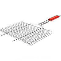 Решетка для мангала средняя, 36*25*2 см, ручка 35 см X1-225