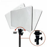 Світлодіодна прямокутна лампа для фото відео 36х25 см PL-36 з пультом та штативом 2м для блогерів візажистів, фото 3