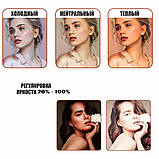 Світлодіодна прямокутна лампа для фото відео 36х25 см PL-36 з пультом та штативом 2м для блогерів візажистів, фото 8