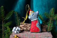 Сувенір текстильний ванільний ароматизований "Мишачий король" ручної роботи, handmade прикраси