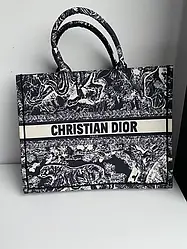 Жіноча сумка шопер Крістіан Діор чорна Christian Dior Black
