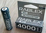 Літій-іонний акумулятор Rablex 4000 mAh 18650 (Li-ion) 3,7 V Original, фото 3