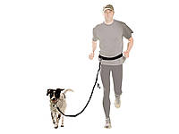 Поводок для бега с собакой Zoofari, беговой поводок для собак с весом до 35 кг