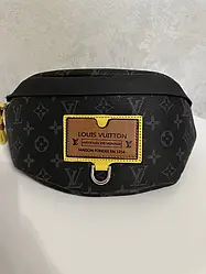 Жіноча сумка бананка Луї Віттон чорна Louis Vuitton Black