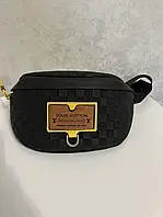 Женская сумка бананка Луи Виттон черная Louis Vuitton Black