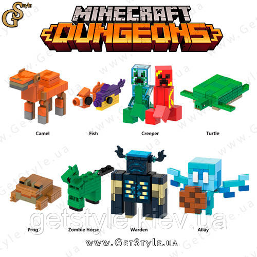 Набір фігурок Майнкрафт Minecraft Dungeons Mix 10 шт., фото 1