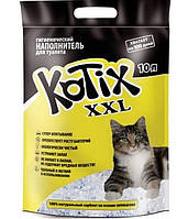 Наполнитель для кошачьего туалета Kotix XXL Силикагелевый впитывающий 4.5 кг 10 л (6930095837 CM, код: 7998210