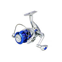 TOP! Катушка безынерционная Yumoshi SA Silver-Blue размер 5000 для рыбалки спиннинга