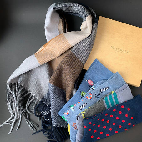 Набір I&M Craft для чоловіків шкарпетки + шарф (120117), фото 2