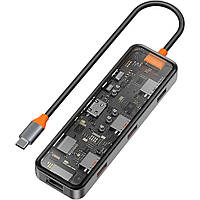 USB-хаб WiWU Cyber Series Multifunctional 8iin-1 Type-C Hub Adapter CB008 [92674]