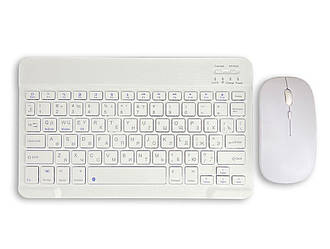 Бездротовий комплект Primo NB01 Bluetooth клавіатура і мишка - White