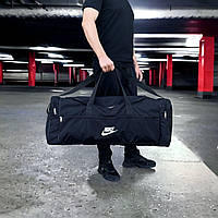 Велика спортивна дорожня чорна дорожня сумка. Сумка для поїздок із плечовим ременем