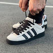 Чоловічі кросівки Adidas Campus Beige Взуття Адідас Кампус бежеві замшеві повсякденні демісезон В'єтнам, фото 4