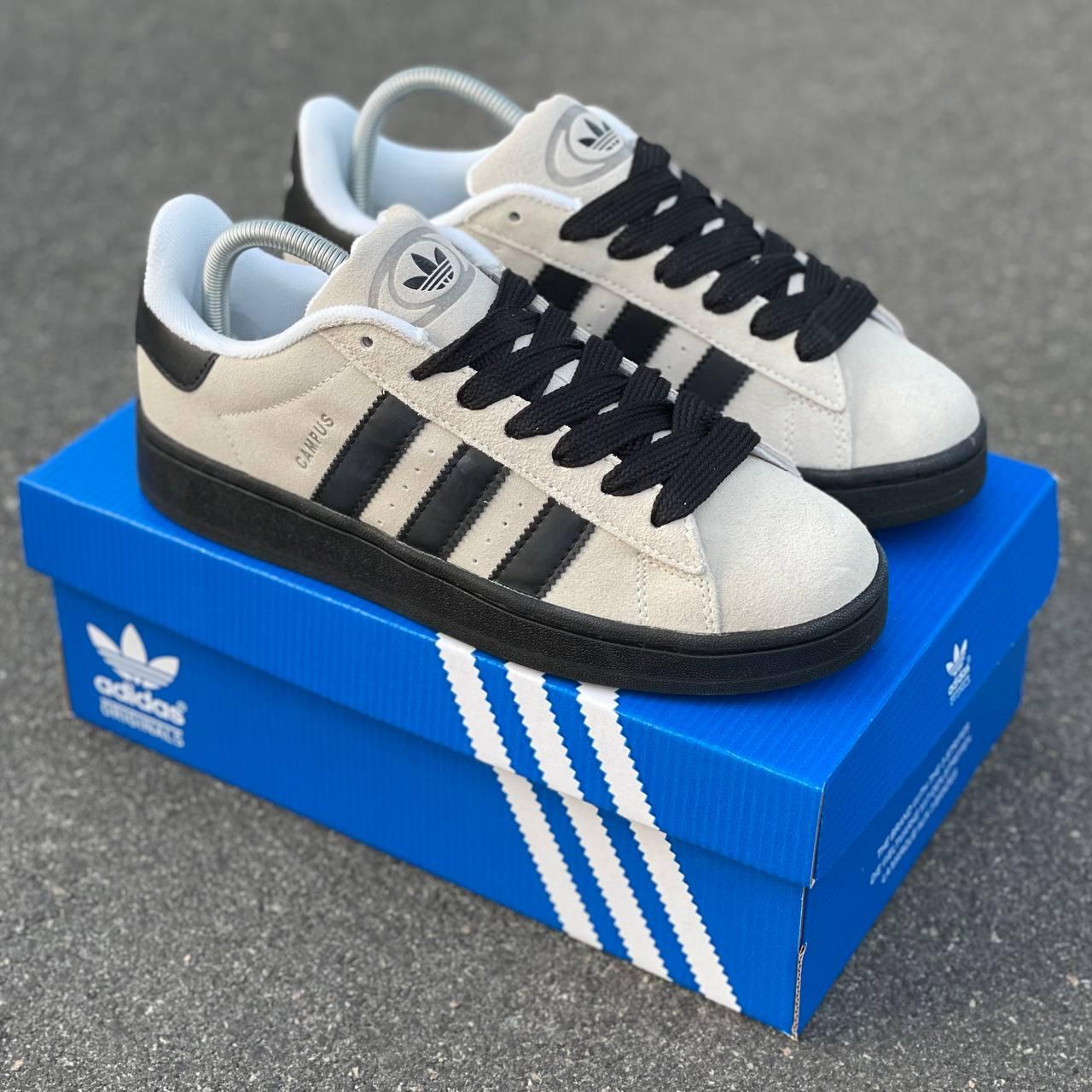 Чоловічі кросівки Adidas Campus Beige Взуття Адідас Кампус бежеві замшеві повсякденні демісезон В'єтнам